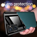 【3C VictoryEagle】Lereach for realme case leather car magnetic silicone frame. 