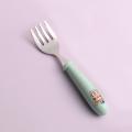 Stainless Steel Baby Fork Spoon Set Food Feeding Training Tableware Cartoon Dessert Spoons for Children Baby Gadgets Utensils. 