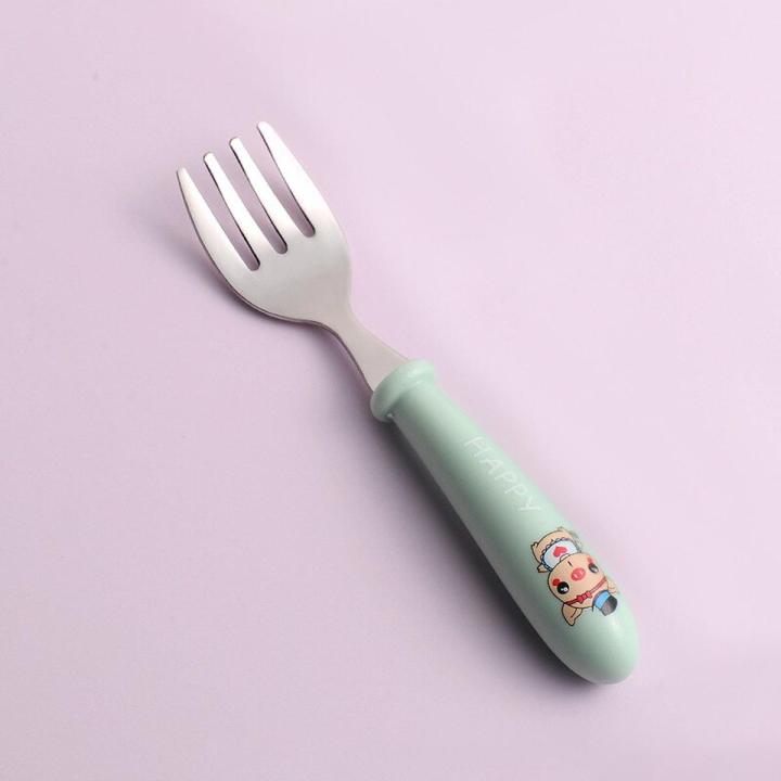 Stainless%20Steel%20Baby%20Fork%20Spoon%20Set%20Food%20Feeding%20Training%20Tableware%20Cartoon%20Dessert%20Spoons%20for%20Children%20Baby%20Gadgets%20Utensils%20-%20Image%202