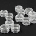 Empty Plastic jar pots Empty and reusable Small Travel Sample bottles Portable Transparent Eyeshadow for Cosmetic storage Beauty product packaging Makeup artist supplies Travel and on-the-go use.