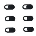 1/2/3/6 pics Webcam Cover Shutter Magnet Slider Plastic Camera Cover for Web Laptop for PC Tablet Privacy. 