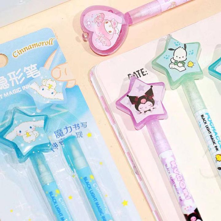 2024%20Sanrio%20Mymelody%20Kuromi%20Cinnamoroll%20Pochacco%20Invisible%20Pen%20With%20UV%20Light%20School%20Student%20Stationery%20Elementary%20Supplies%20Secret%20Writing%20Notebook%20Diary%20Pens%20Supply%20birthday%20gift%20-%20Image%204