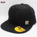 Black Carhartt Firm Duck Flat Brim Cap. 