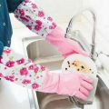 2 Pcs Hand Gloves Best Quality Silicone Dish Washing Kitchen/Garden Hand Gloves - Multicolor. 