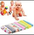 Soft Cotton Baby Handkerchief Or Towel - 8Pcs/Pack. 