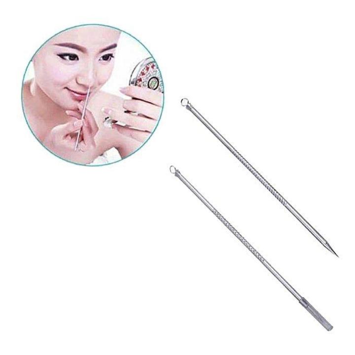 Blackhead Remover Tool Acne Pimple Spot Extractor Pin - Silver