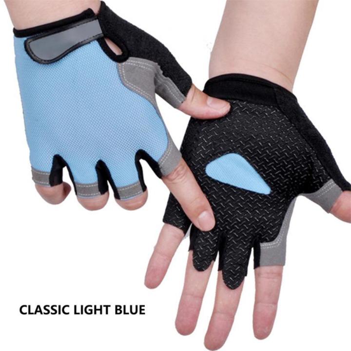 Cycling Gloves Anti-slip Anti-sweat Men Women Half Finger Gloves Breathable Anti-shock Sports Gloves For Fitness Bicycle Glove