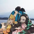 【2023】 Demon Slayer Kamado Nezuko Tanjirou Zenitsu Inosuk Blanket Kimetsu No Yaiba Anime Soft Throw Blankets for Sofa Office Rug Piece. 