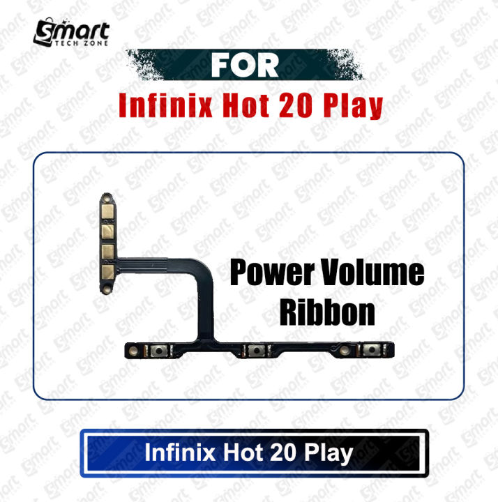Infinix Hot 20 Play Power on / off Switch Button Side Volume Up Down ...
