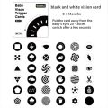 Montessori Black and White High Contrast Baby Visual Stimulation Cards 0-36M Baby Early Learning Shape Animal Cognitive Toys.