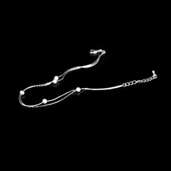 %E3%80%90Fast-selling%E3%80%91%20Newest%20Fashion%20925%20Sterling%20Silver%20Double%20Layer%20Frosted%20Beads%20Anklets%20Women%20Small%20Ball%20Pendant%20Beach%20Foot%20Chain%20Bracelet%20Jewelry%20-%20Image%202