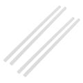 3mmx250mm Round Shape Solid Acrylic Rod Pmma Extruded Bar Clear 4Pcs. 