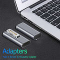 Magnetic USB C Adapter Type C/DC5521 to Magsafe* 2 /Magsafe1 Connector PD Quick Charge Adapter For MacBook Air/Pro. 
