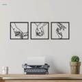 Hands Line Wall Decor Minimalist Wall Art Abstract Poster for Home. 