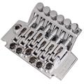 Chrome Electric Guitar Tremolo Bridge Accessory Double Locking Systyem/78MM Between the 2 Studs Centers/Strings Through Saddle.