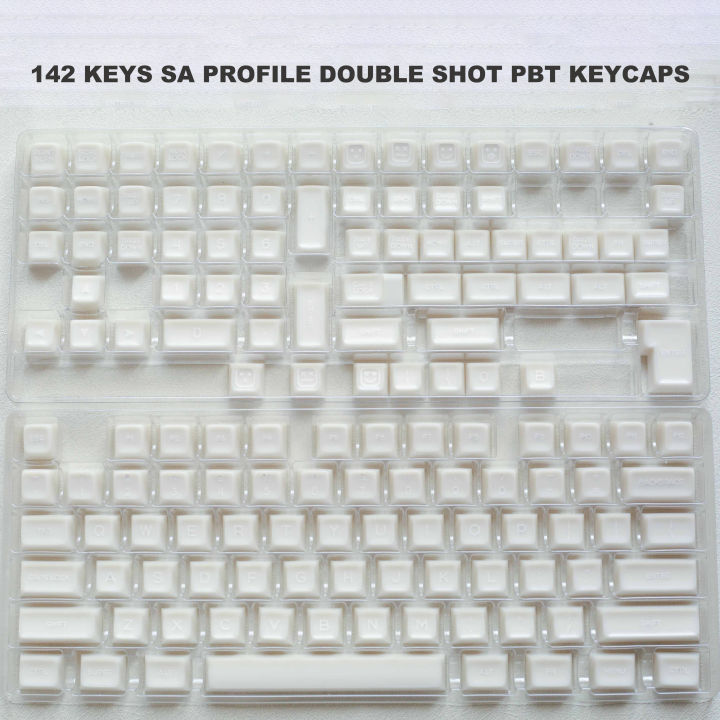 142%20Keys%20SA%20Profile%20Marble%20Themed%20Double%20Shot%20PBT%20Keycaps%20Milk%20White%20Translucent%20Keyboard%20Keycaps%20for%20MX%20Switches%20Gamer%20Keyboard%20-%20Image%204