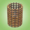 Wooden Round Pen Holder- ICPH-005.