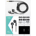FiiO FF1 14.2mm Dynamic Driver Open Earbuds HIFI Music Wired Earphone Bass 0.78mm Detachable Cable with Mic In-Line-Controls. 