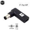 Laptop Power Adapter USB Type C Connector Dc Plug Female to Universal Male Jack Converter for Lenovo Asus Dell Notebook Charger.