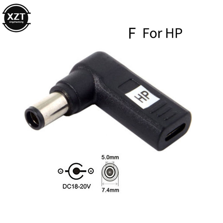 Laptop Power Adapter USB Type C Connector Dc Plug Female to Universal Male Jack Converter for Lenovo Asus Dell Notebook Charger