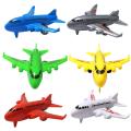 【The road to happiness Store】6Pcs/set Cute Back Airplane Model Toy For Kids Baby Colorful Cartoon Aircraft Plane Board Games Children Xmas. 