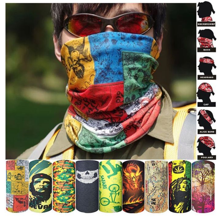 9 in 1 Face Bandana For Bikers and Cyclist - Random
