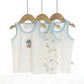 Three piece new clothing children's boys spring/summer bottom vest, elastic Lycra cotton.