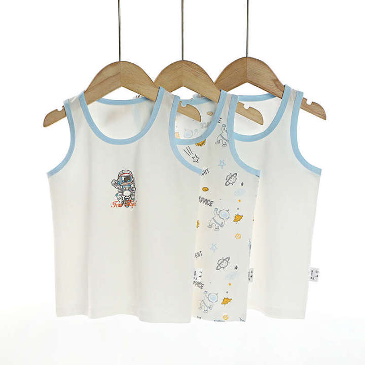 Three%20piece%20new%20clothing%20children's%20boys%20spring/summer%20bottom%20vest,%20elastic%20Lycra%20cotton%20-%20Image%202