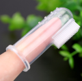 2 Pcs Silicone Finger Toothbrush Baby Tongue Cleaner for Infants Soft Tongue Scraper for Baby. 