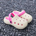 Hole shoes for summer women's outerwear. Thick increase the feeling of stepping on feces. Slippers with soft soles are non slip and breathable. EVA two wearing sandals. 