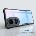 Back Cover For OPPO Reno 10 5G, OPPO Reno 10 Pro 5G (Black,Transparent). 