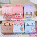 1/6Pcs Cartoon Schoolbag Shape Candy Box Back School Portable Paper Gift Packaging Box Party Supplies. 