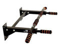 Wall Mounted Pull Up Chin Up Bar - Black. 