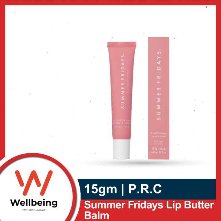 Summer Fridays Tinted Lip Butter Balm 15gm - Conditioning Vegan Lip Balm for Instant Moisture, Shine & Hydration - Sheer-Tinted, Soothing Skincare