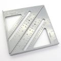 7inch Speed Square Aluminum Alloy Triangle Ruler Squares for Measuring Tool Angle Protractor Woodworking Tools. 