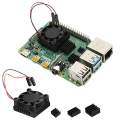 Square Cooling Fan with Heatsink Kit For Raspberry Pi 4B. 