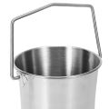 2L Health Stainless Steel Enema Bucket Suitable for Cleansing Reusable Constipation Cleaning Detoxification Cleansing Enema Set with 4 Nozzles. 