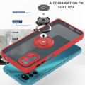 Phone Case For Motorola Moto G22 Shockproof Rugged Protection Anti Fall Multifunction Magnetic with Ring Bracket Cover. 