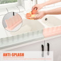 Sink Splash Guard Kitchen Anti-Splash Guard with Suction Cup Washing Dishes Prevent Water Splash Board Protector Basin Oil-Proof Splashproof Baffle Board. 