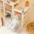 Transparent Acrylic Organizer Easy-to-clean Plastic Multi-tier Storage Rack Acrylic Cosmetic Storage for Bedroom Organization Tabletop Display Beauty Enthusiasts Jewelry Collection Office Storage. 