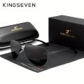 KINGSEVEN, Cool Aluminum Magnesium Frame Sunglasses, Premium Polarized Rimless Aviator Sunglasses, For Men Women Outdoor Sports Driving Fishing Cycling Supply Photo Prop. 