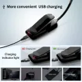 Delicate product LED Book Lights, Rechargeable Clip On Light, 3 Lighting Modes, 9 LEDs, Eye Protection Reading Lamp, up to 40 Hours Reading - Perfect for Reading-Black. 