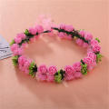 Cloth Flower Headband Jewelry Gift New Style Woman Headband Flower Headband Flower Crown Hair Wreath Garland. 