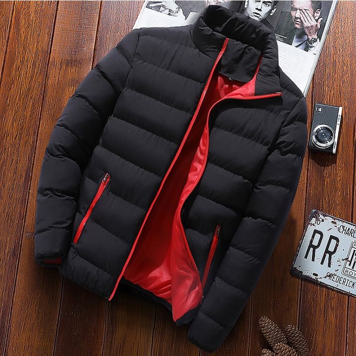 men's%20Thick%20Parka%20Jackets%20Winter%20Casual%20coats%20Mens%20Outwear%20Solid%20Stand%20Collar%20Male%20Windbreak%20Cotton%20Padded%20Down%20Jacket%20-%20Image%204