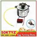 6w AC 220v Egg Turning Motor incubator turning motor for Automatic Egg Incubators AC220V 2.5 r/min 6W Turning Motor with Gear Deceleration Controllable Permanent Magnet Synchronous Motor. 
