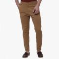 Brown Twill Gabardine Pant For Men. 