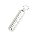 Mini Box Case Holder Capsule Portable Aluminum Alloy Waterproof Round Pocket. 