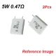 2Pcs Wirewound 5W 0.47 Ohm Non-Inductive Ceramic Cement Resistor 0.47R 5 Watt BPR56 Wire Wound Resistance Axial Lead Fixed Cement Resistor 5% Tolerance. 