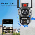 V380 Pro Outdoor PTZ IP Camera 3MP Lens Surveillance Security CCTV Camera HD Wifi IP Camera. 