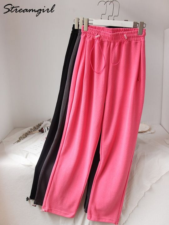 Pink%20Sweatpants%20Joggers%20Women%20Wide%20Leg%20Autumn%20Baggy%20Pants%20For%20Women%20High%20Waist%20Dark%20Gray%20Oversize%20Pants%20Women's%20Sweatpants%202022%20-%20Image%206